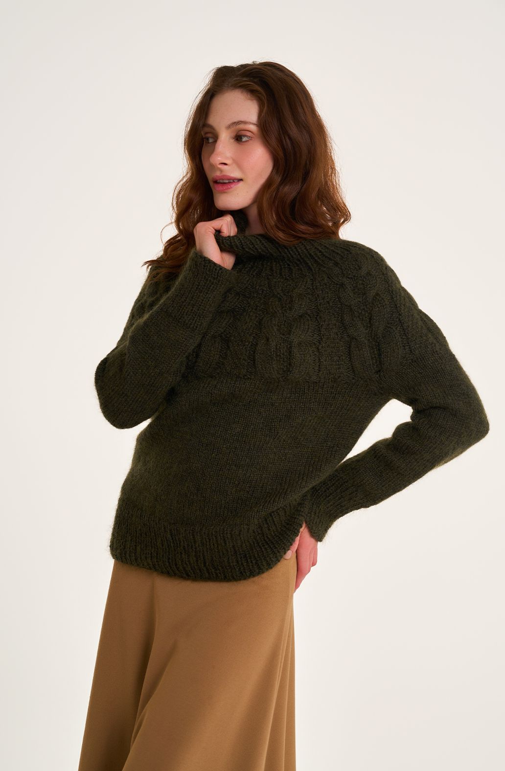PULLOVER MIT ROLLKRAGEN