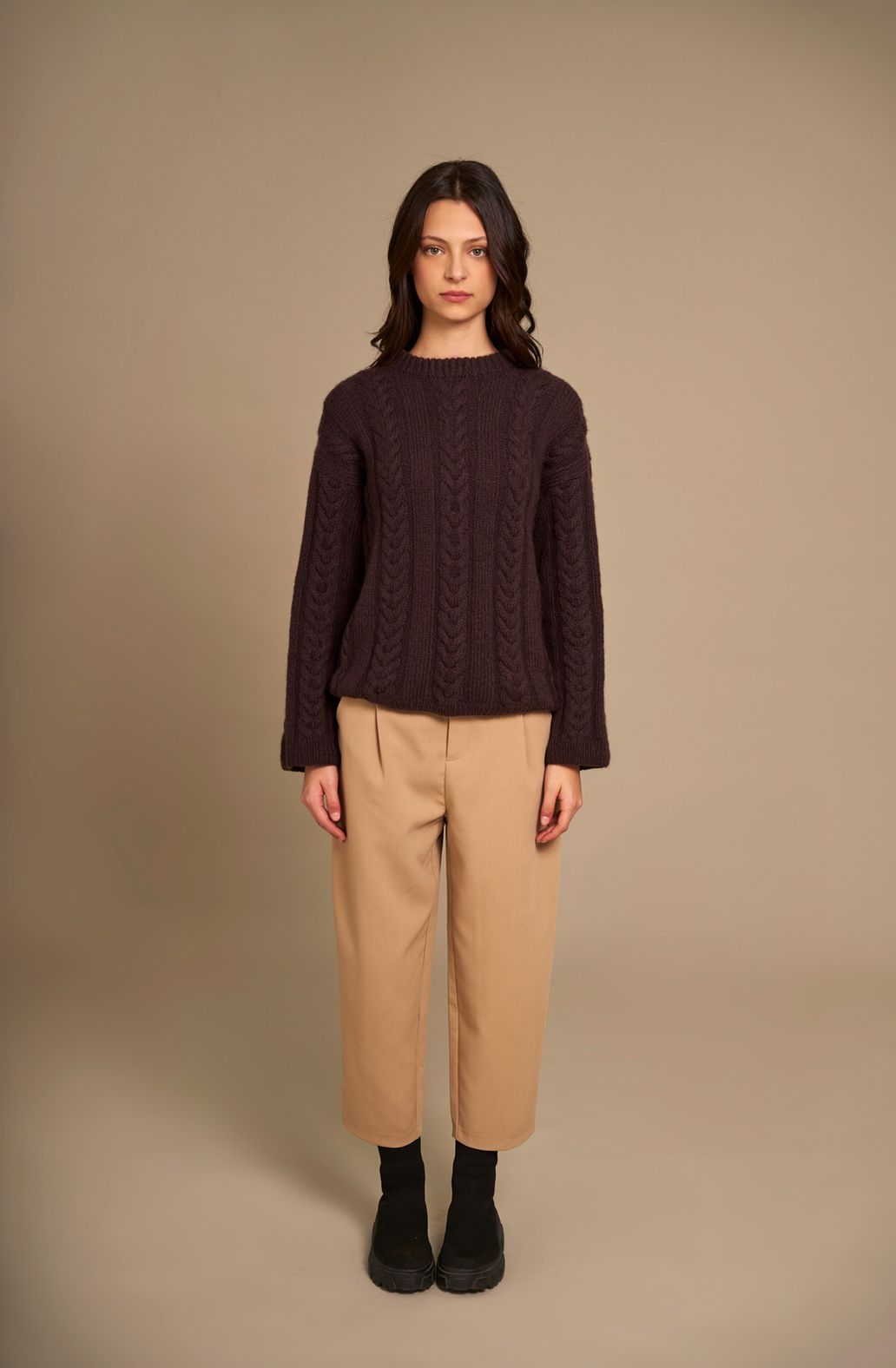 MAGLIONE COSTE E TRECCE