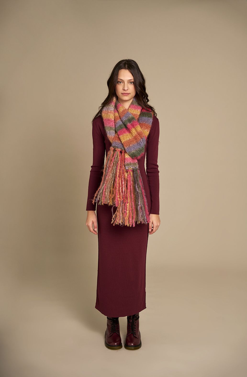 MOHAIR TREND PRINT SCARF