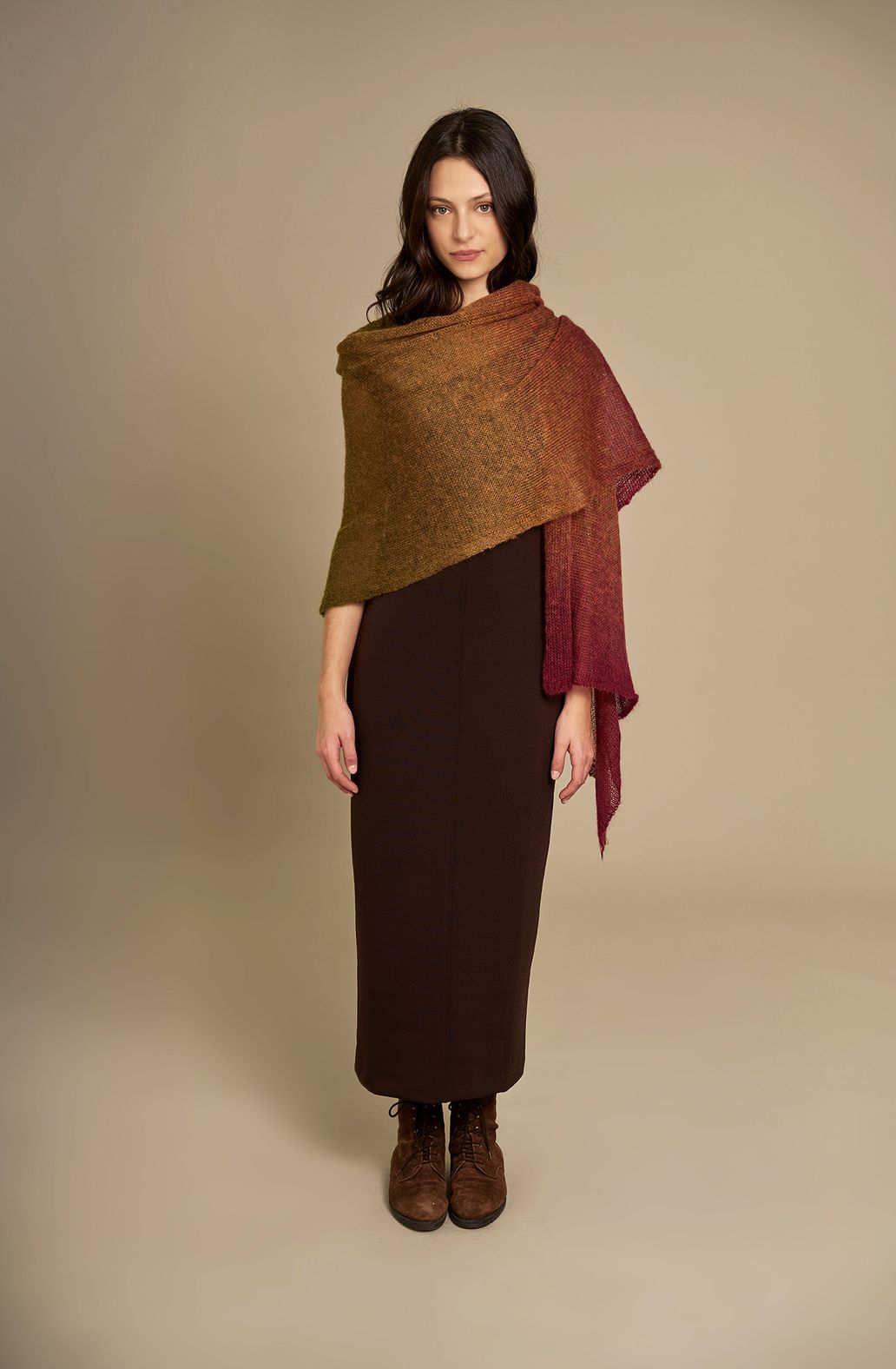 SCHATTIERTE POEMA MOHAIR STOLA