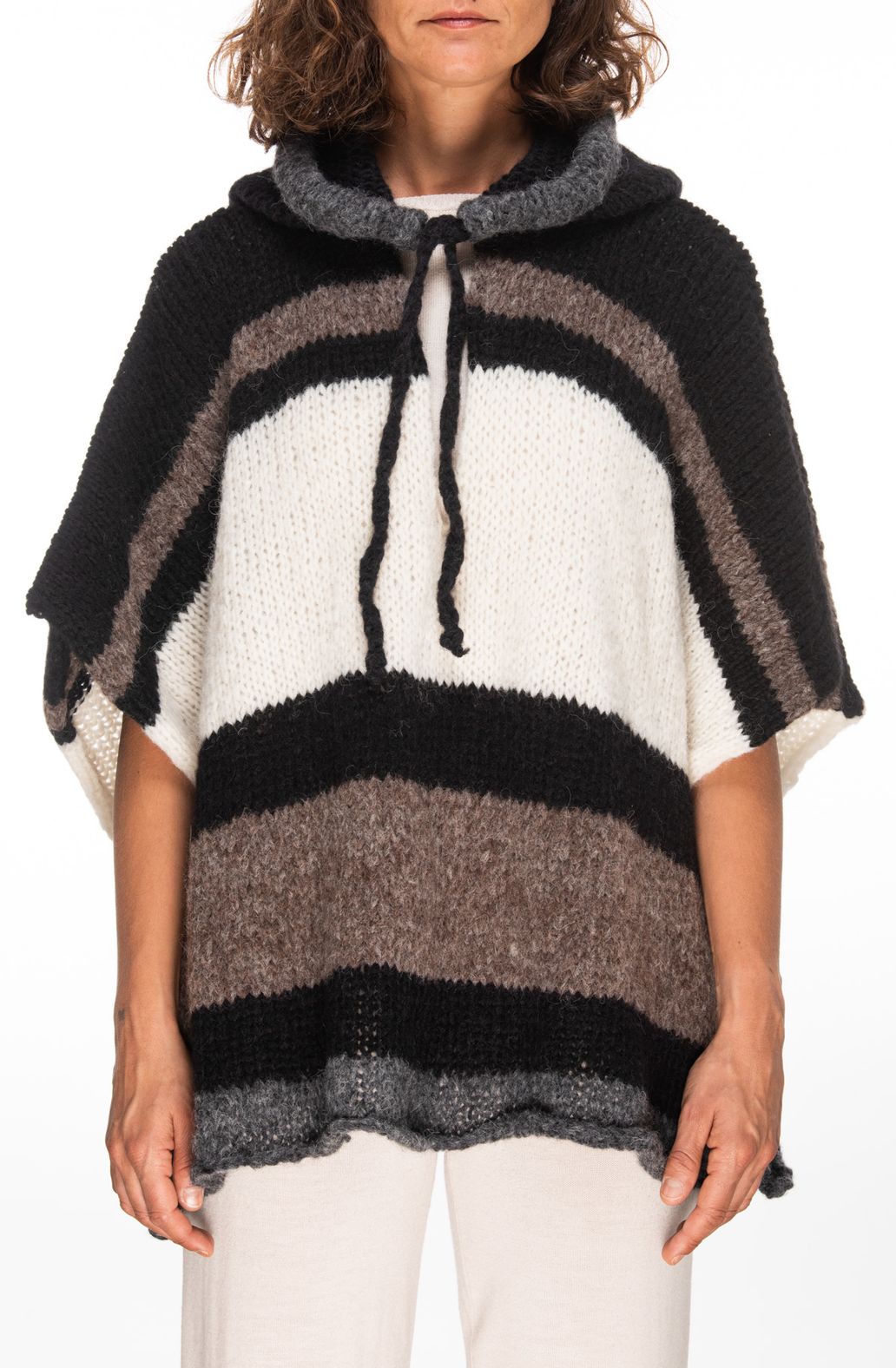 Poncho a righe