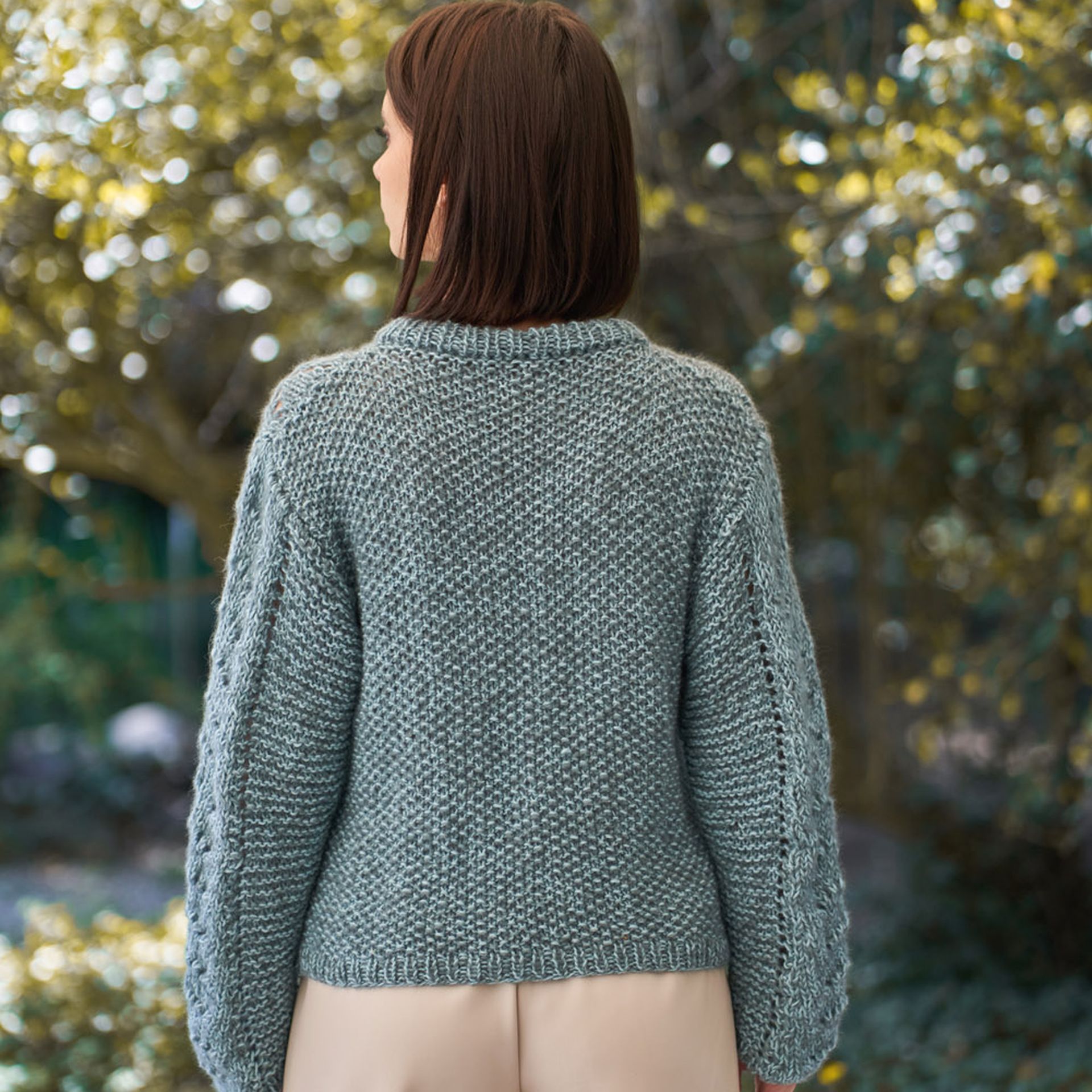 Open work pattern sweater | Lainesdunord